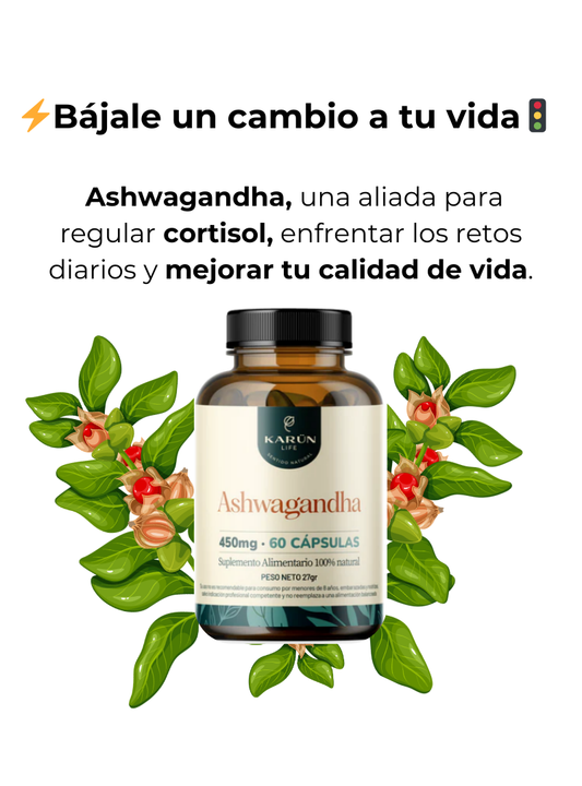 Suplemento- Ashwagandha 450 Mg 60 cápsulas
